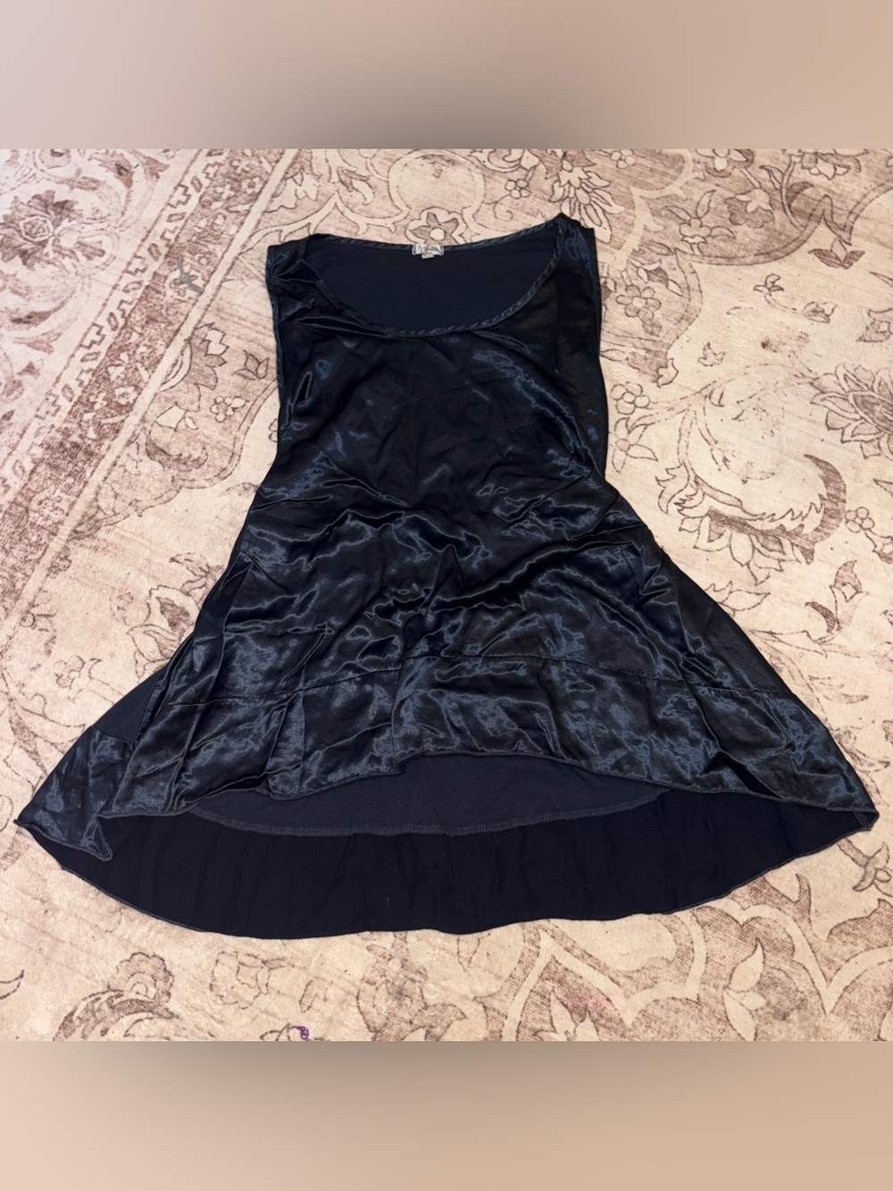 Dark Blue Silk Dress